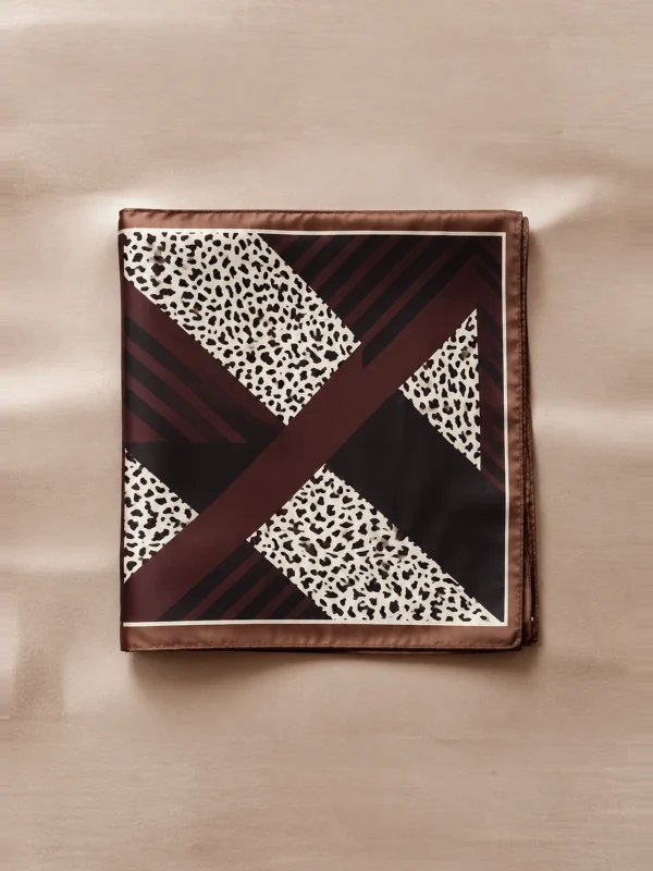 brown-geo-patchwork-v2 Cocoa Crossing Bandana