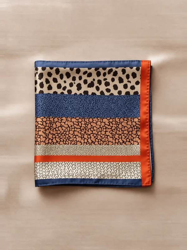 colorblock-animal-patchwork-v2 Indigo Safari Bandana