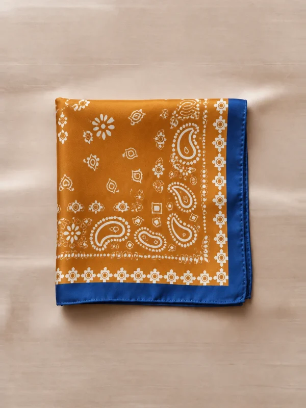 Mustard Paisley Bandana